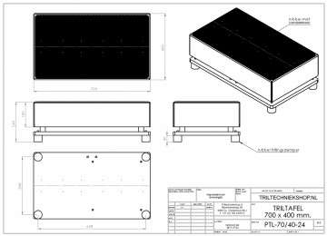 PTL-70-40-24 (triltafel 700x400mm)